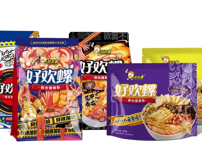 好欢螺螺蛳粉包装设计案例 - 四喜亮点设计